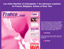 Tablet Screenshot of francecoquine.com